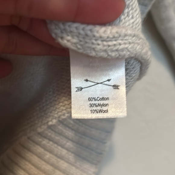 Rylee & Cru neutral boys wool blend shawl sweater - Picture 8 of 11